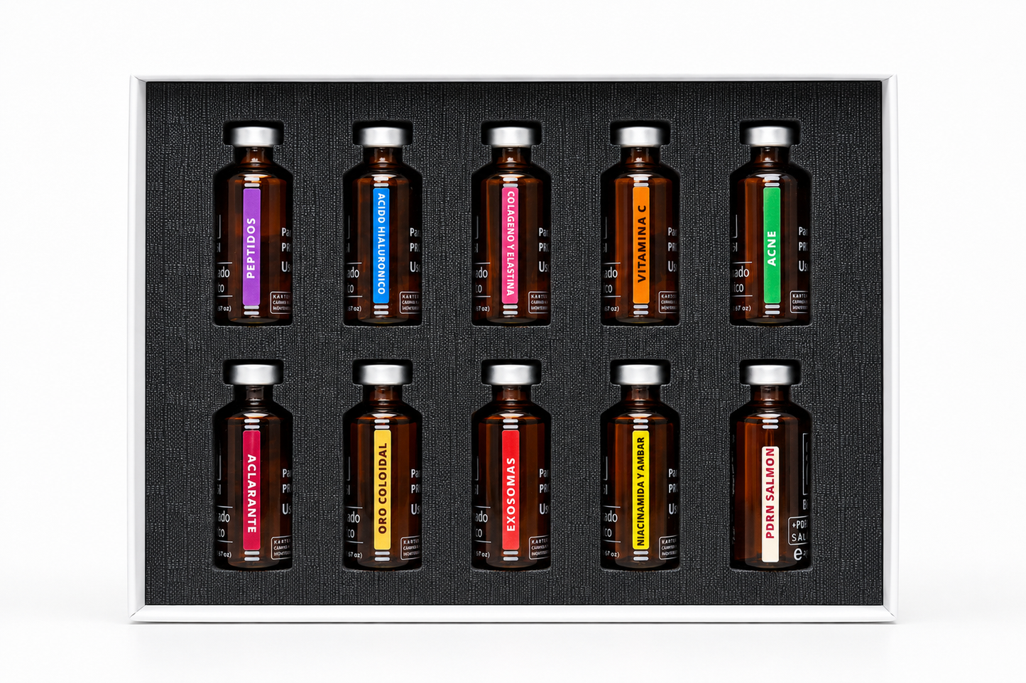 Caja Concentrados Cosméticos · 10 activos profesionales