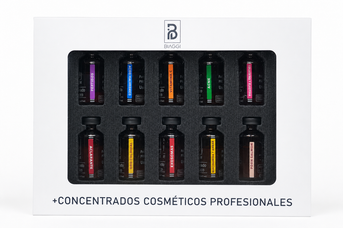 Caja Concentrados Cosméticos · 10 activos profesionales